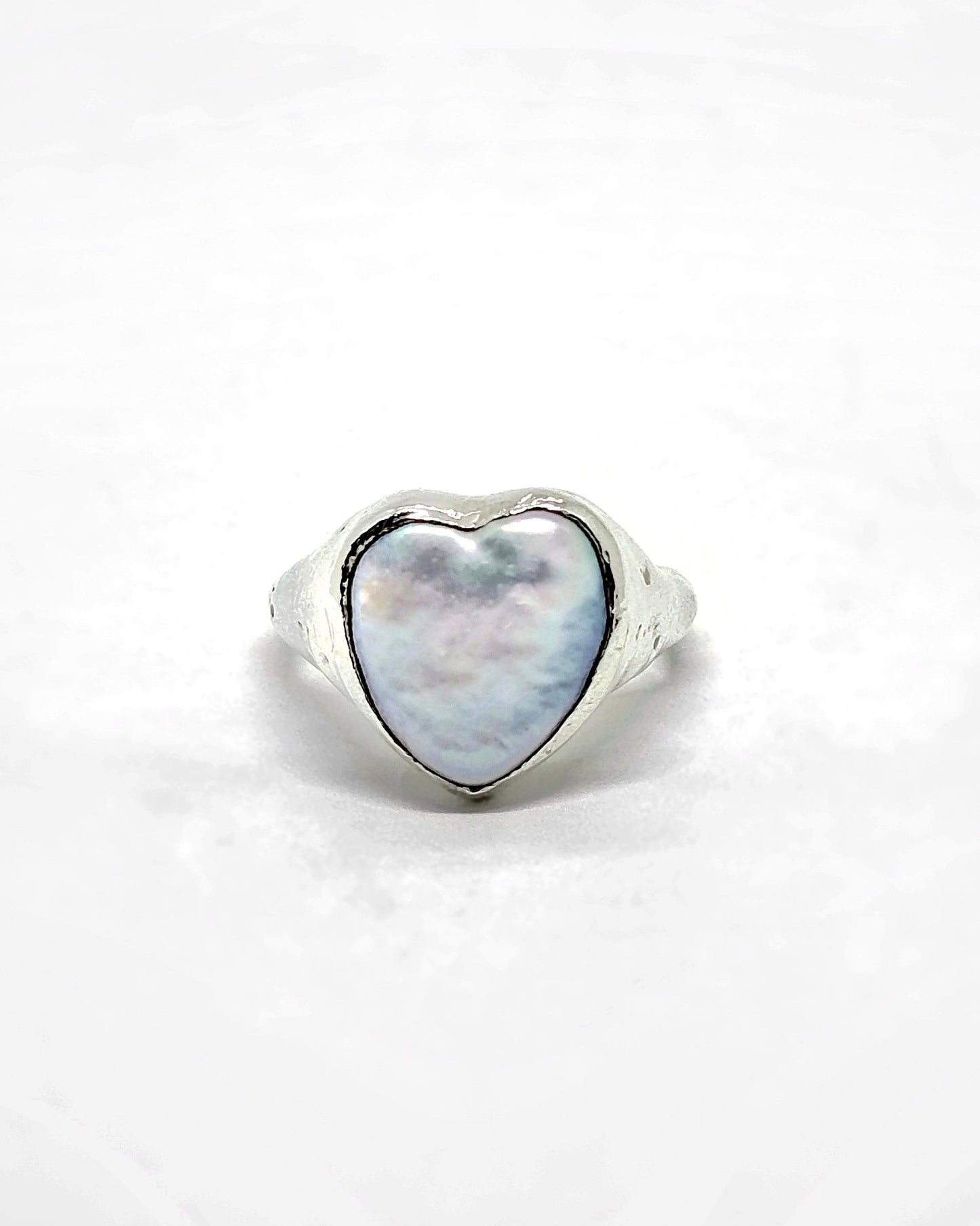 PEARL  HEART RING